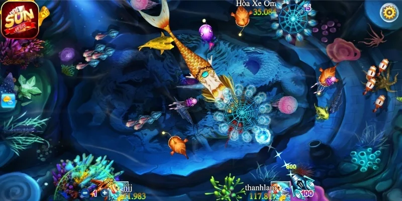 Bắn Cá Hải Vương Trải Nghiệm Đại Dương Sống Động Tại SUNWIN